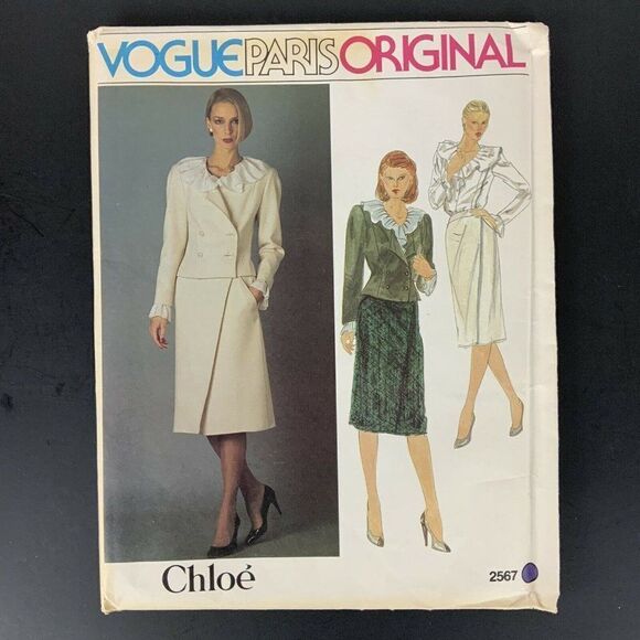Vogue Paris Original Chloe Dress Size 10 Designer Sewing Pattern 2567 UNCUT - Picture 1 of 3